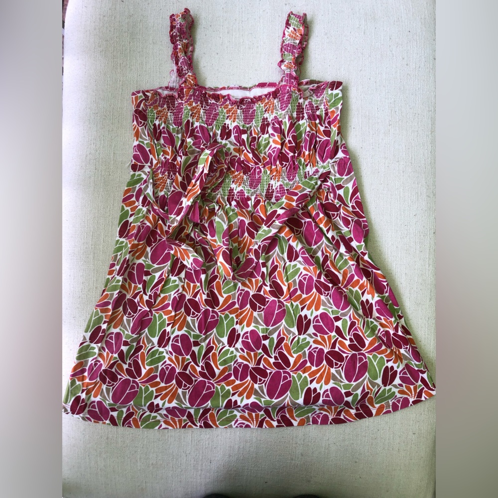 Midtown maternity | 100% cotton flower top | size M